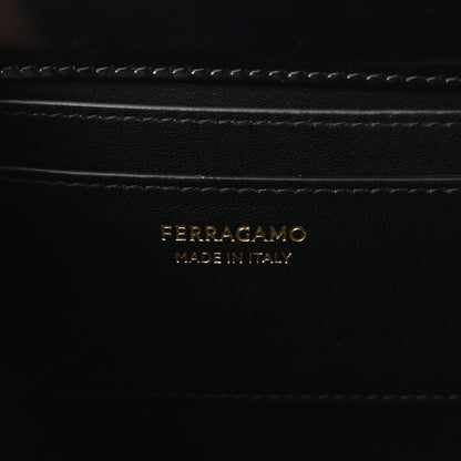 Salvatore Ferragamo Brushed Calfskin Mini Wanda Top Handle Bag Black 10 of 17