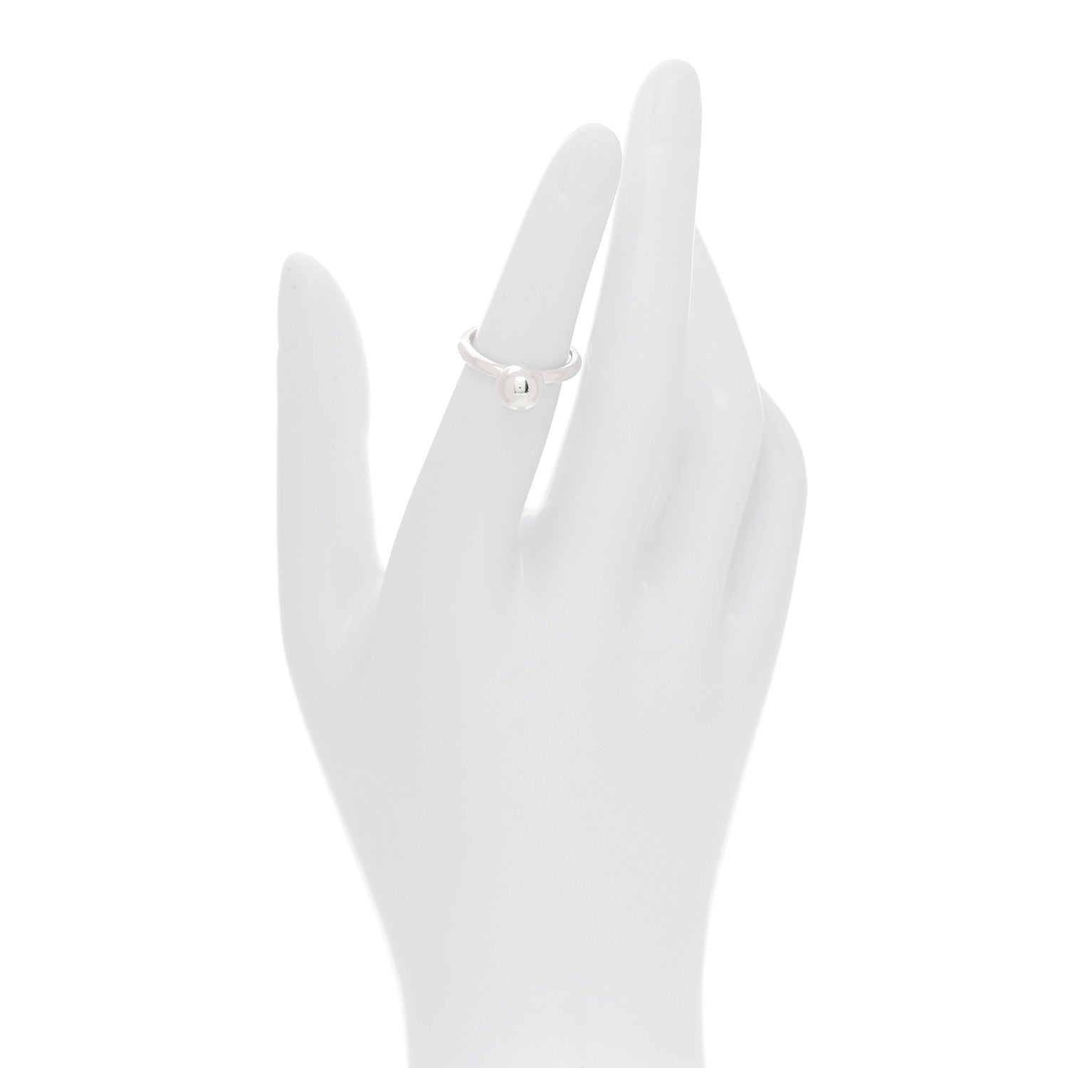 Tiffany Sterling Silver 8mm Hardwear Ball Ring 49 4.75 2 of 6