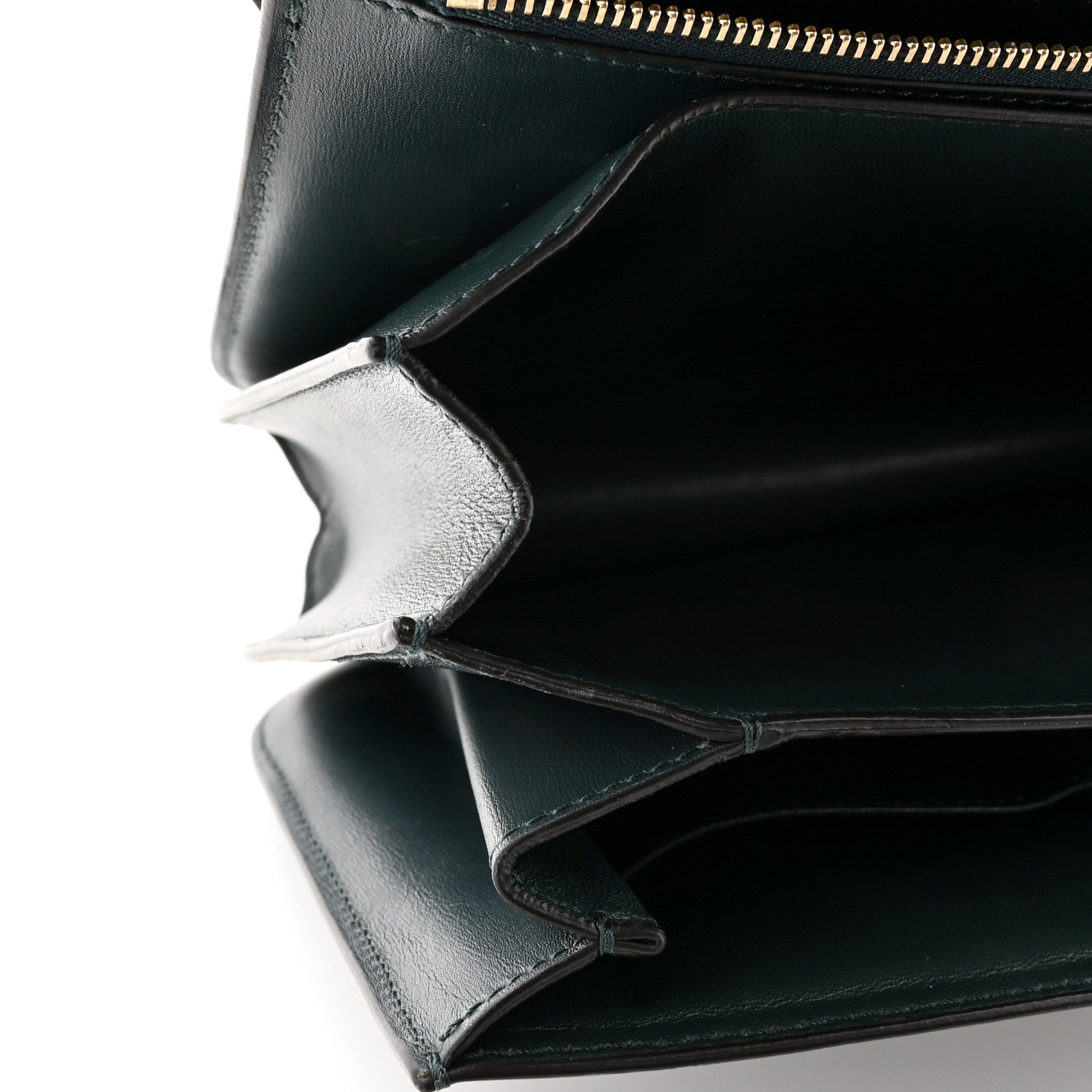 Celine Box Calfskin Medium Classic Box Flap Bag Dark Green 13 of 18