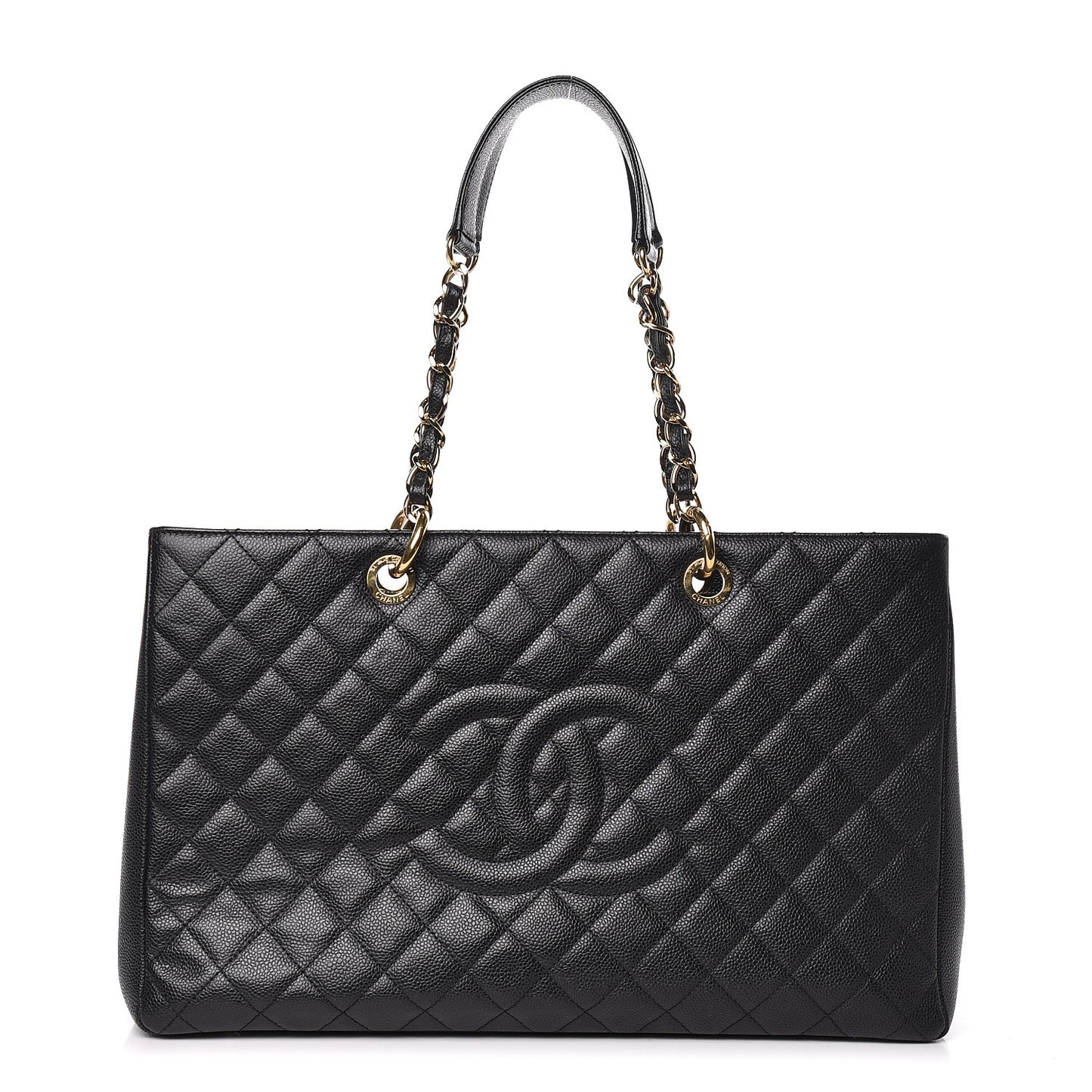 Caviar Quilted XL Grand Shopping Tote GST Black