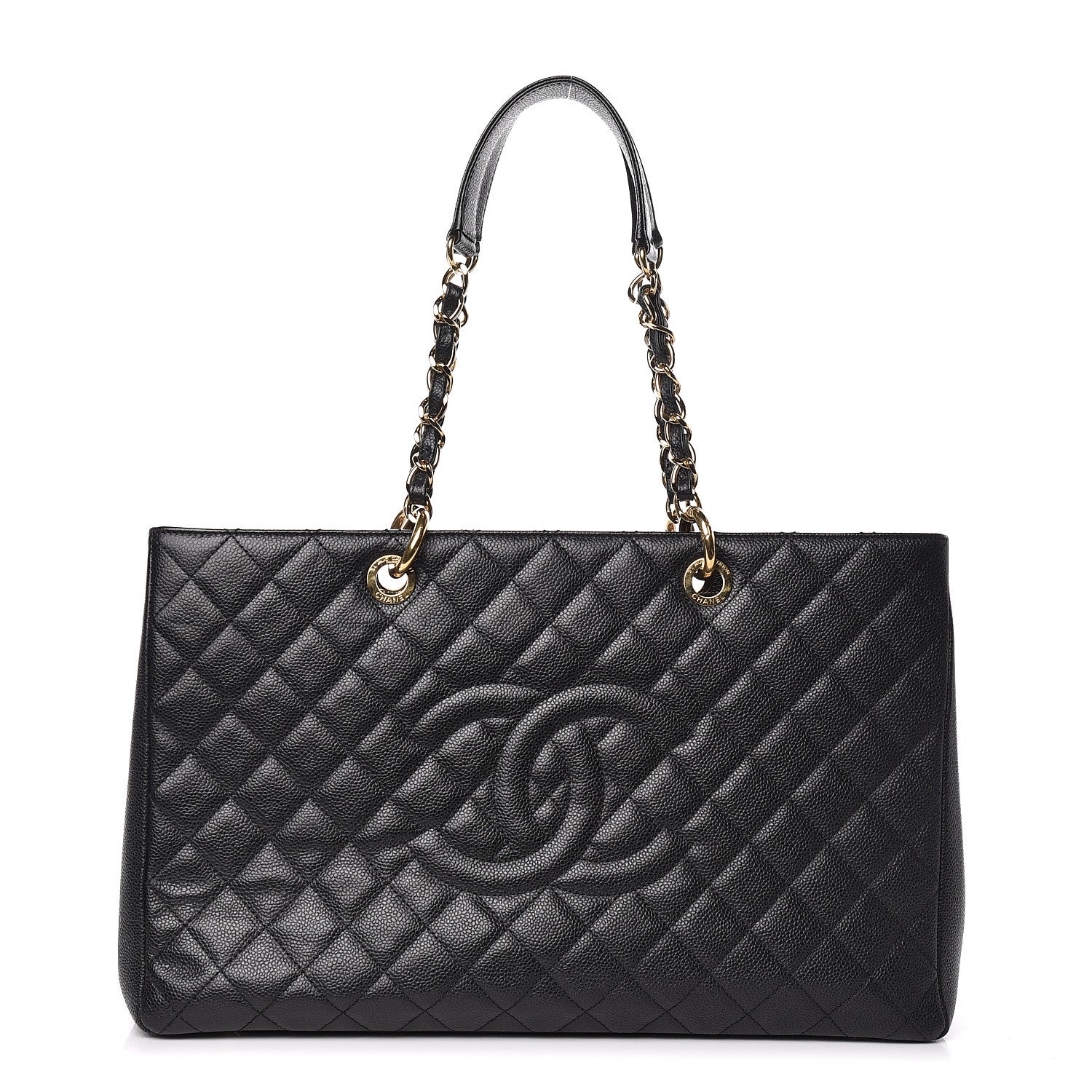 Chanel Caviar Quilted XL Grand Shopping Tote GST Black 1 of 9