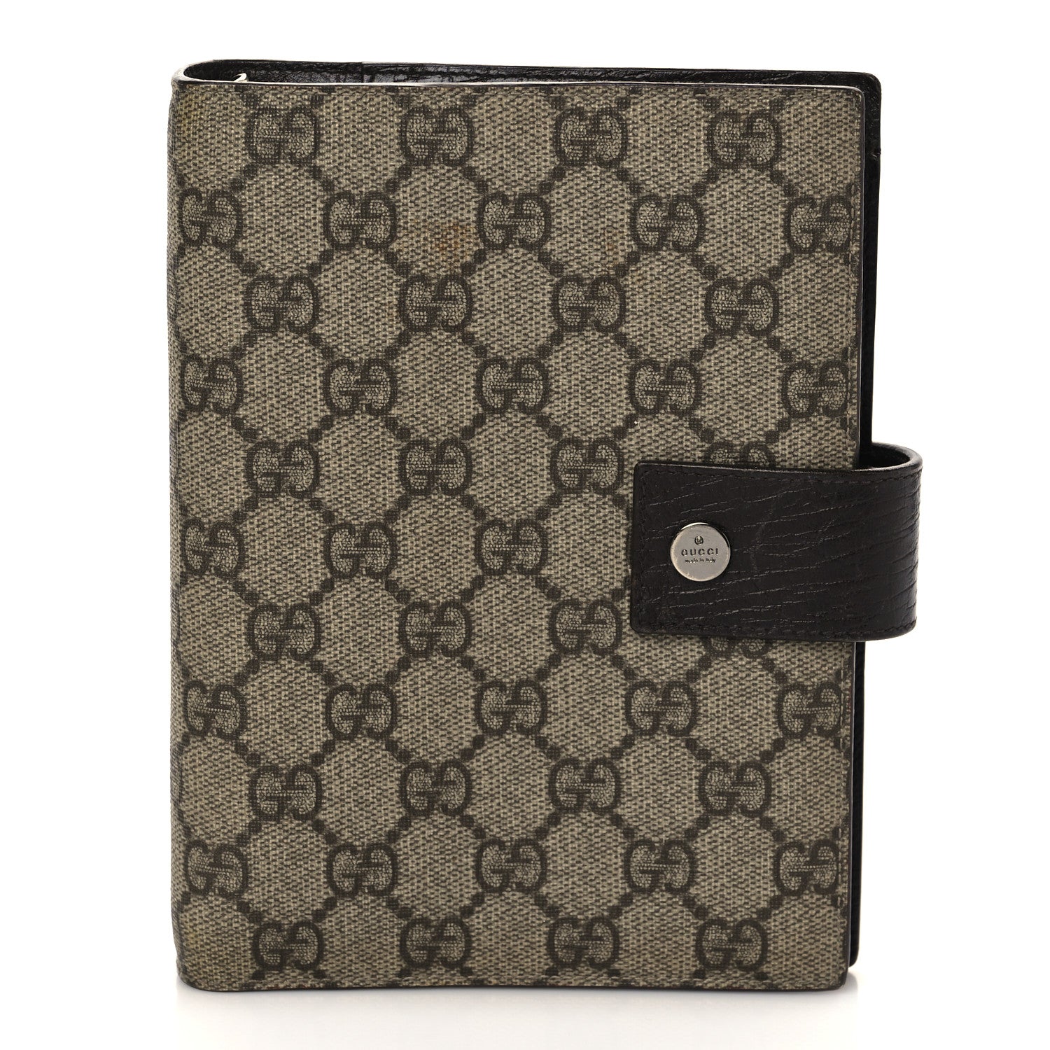 Gucci GG Supreme Monogram Standard Agenda Dark Brown 1 of 6