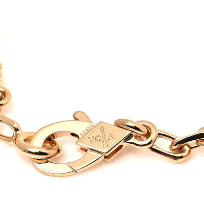 Van Cleef & Arpels 18K Yellow Gold Mother of Pearl 5 Motifs Vintage Alhambra Bracelet 6 of 6