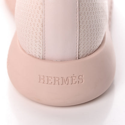 Hermes Mesh Technical Canvas Womens Team Sneakers 36.5 Bois De Santal 6 of 10