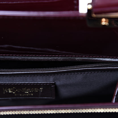 Saint Laurent Patent Calfskin Large Uptown Burgundy 13 of 13