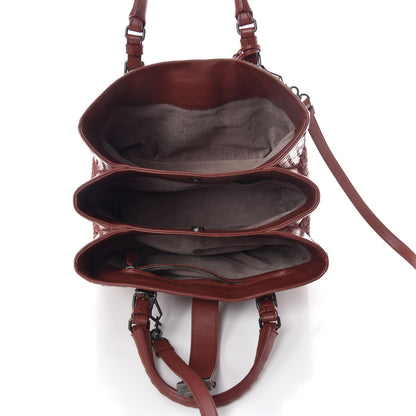 Bottega Veneta Calfskin Leggero Intrecciato Small Roma Brique 5 of 12
