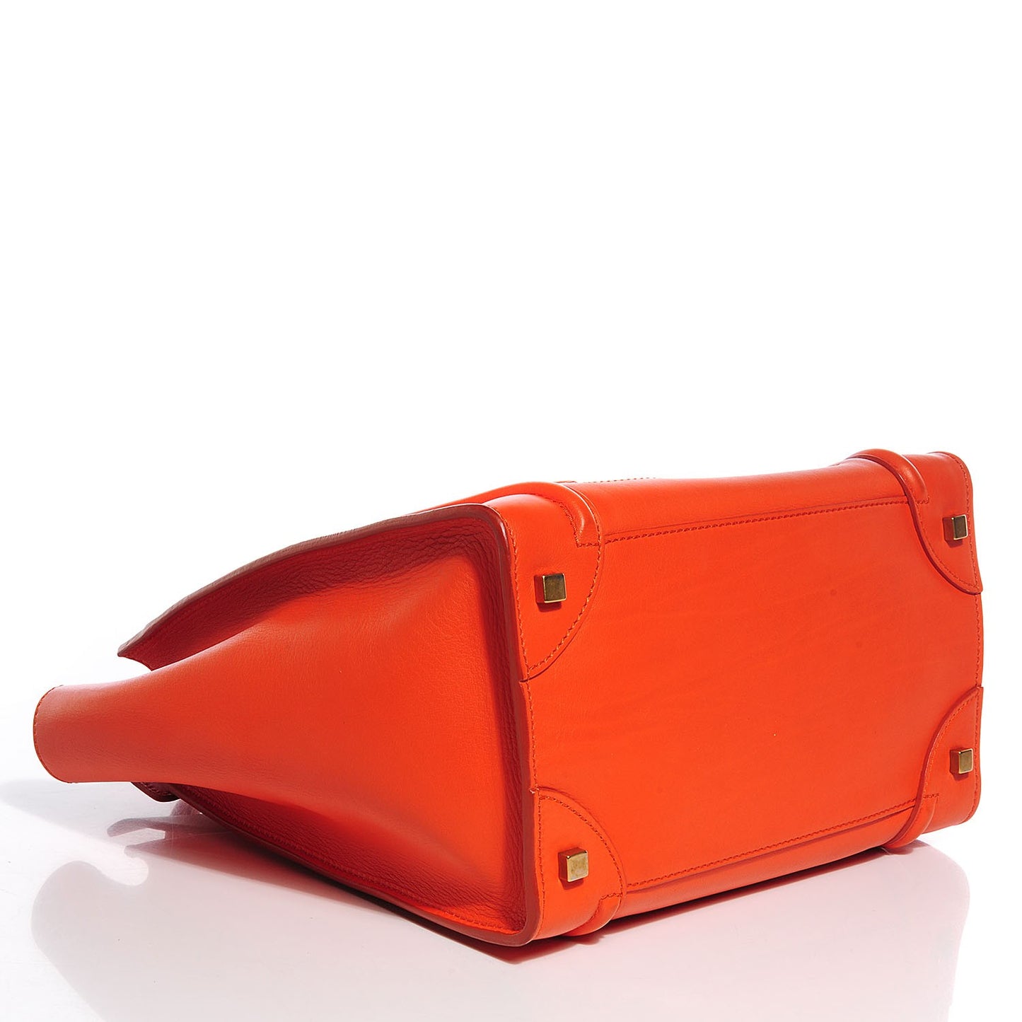 Smooth Calfskin Mini Luggage Orange
