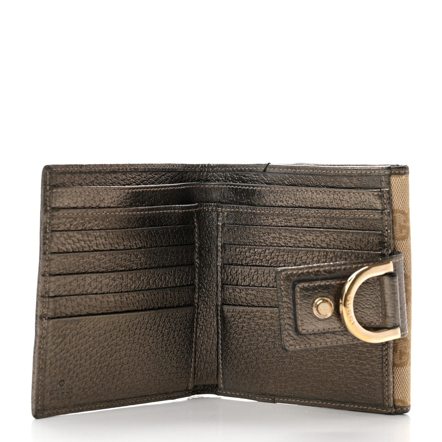 Gucci Monogram Abbey Compact Wallet Pewter 5 of 9
