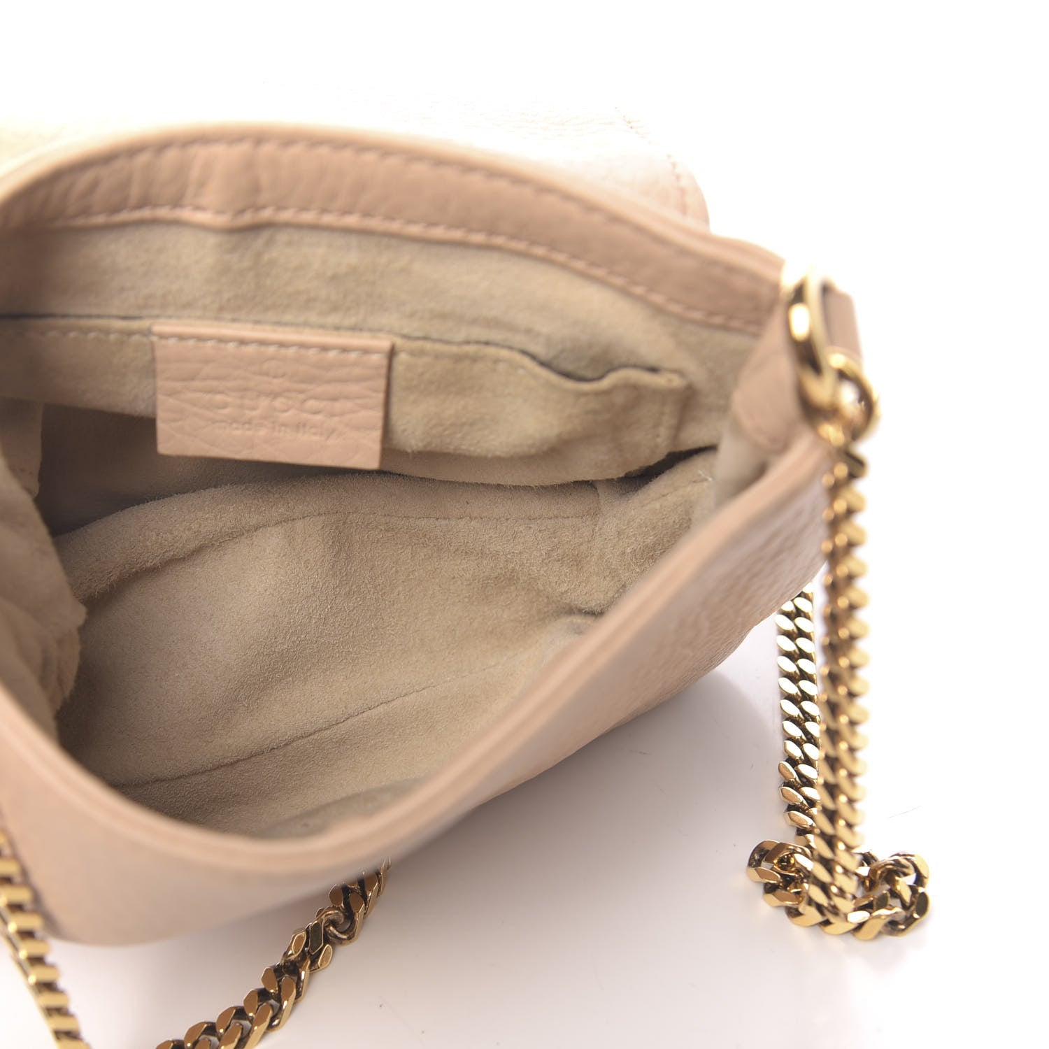 Gucci Dollar Calfskin Small 1973 Chain Shoulder Bag Camelia 5 of 11