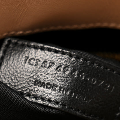 Saint Laurent Calfskin Y Quilted Monogram Medium Loulou Chain Satchel Dark Beige 7 of 10
