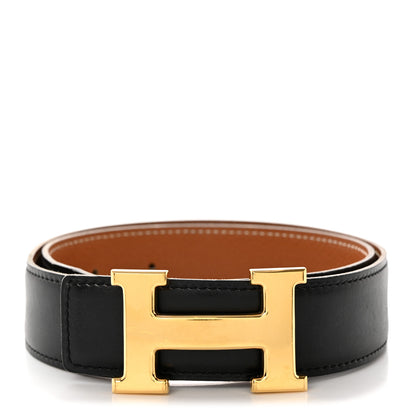 Hermes Swift Epsom 24mm Mini H Belt 70 28 Black Gold 1 of 8
