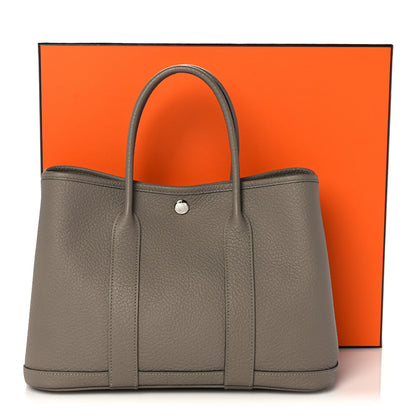 Hermes Vache Country Garden Party 30 TPM Gris Asphalte 10 of 10