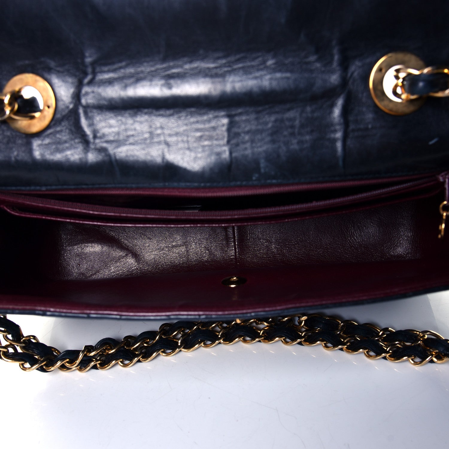 Chanel Lambskin Quilted XL Jumbo Single Flap Black 4 of 4