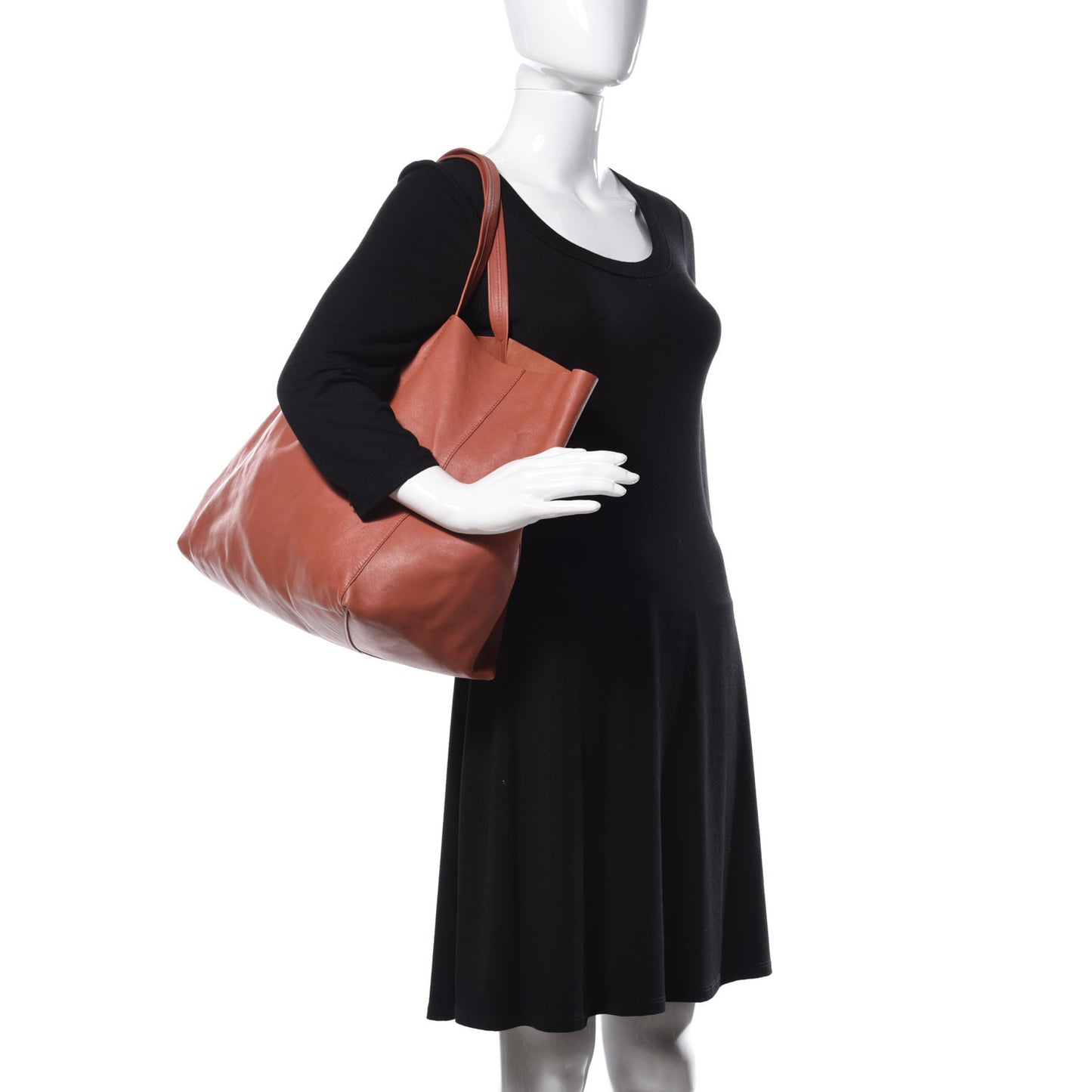 Lambskin Horizontal Cabas Sienna
