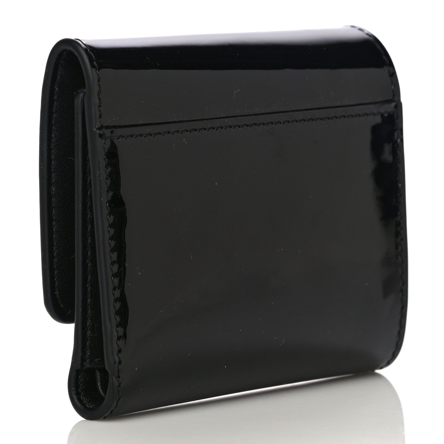 Christian Dior Patent 30 Montaigne Wallet Black 3 of 11