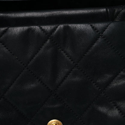 Chanel Iridescent Calfskin Medium Chic Quilt Flap Black 16 of 20