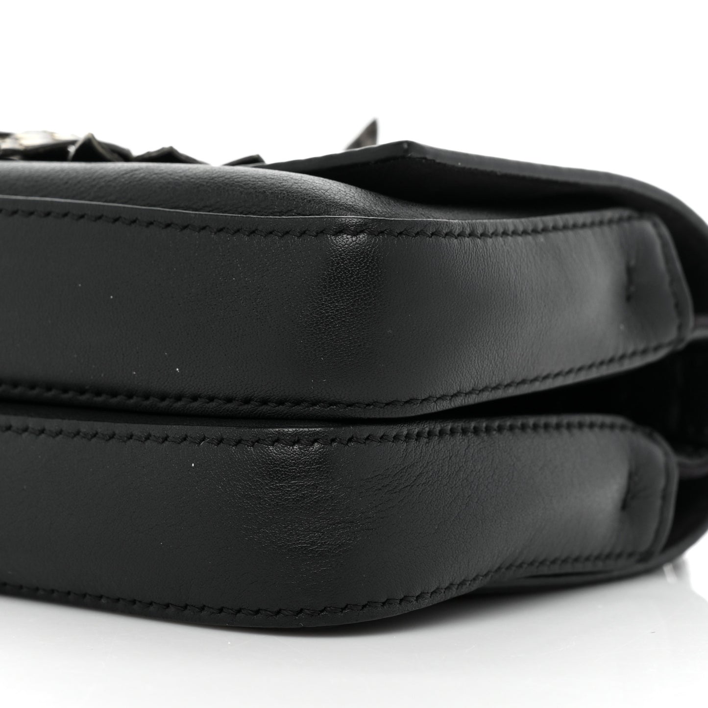 Calfskin Snakeskin F is Fendi Micro Double Baguette Black Multicolor