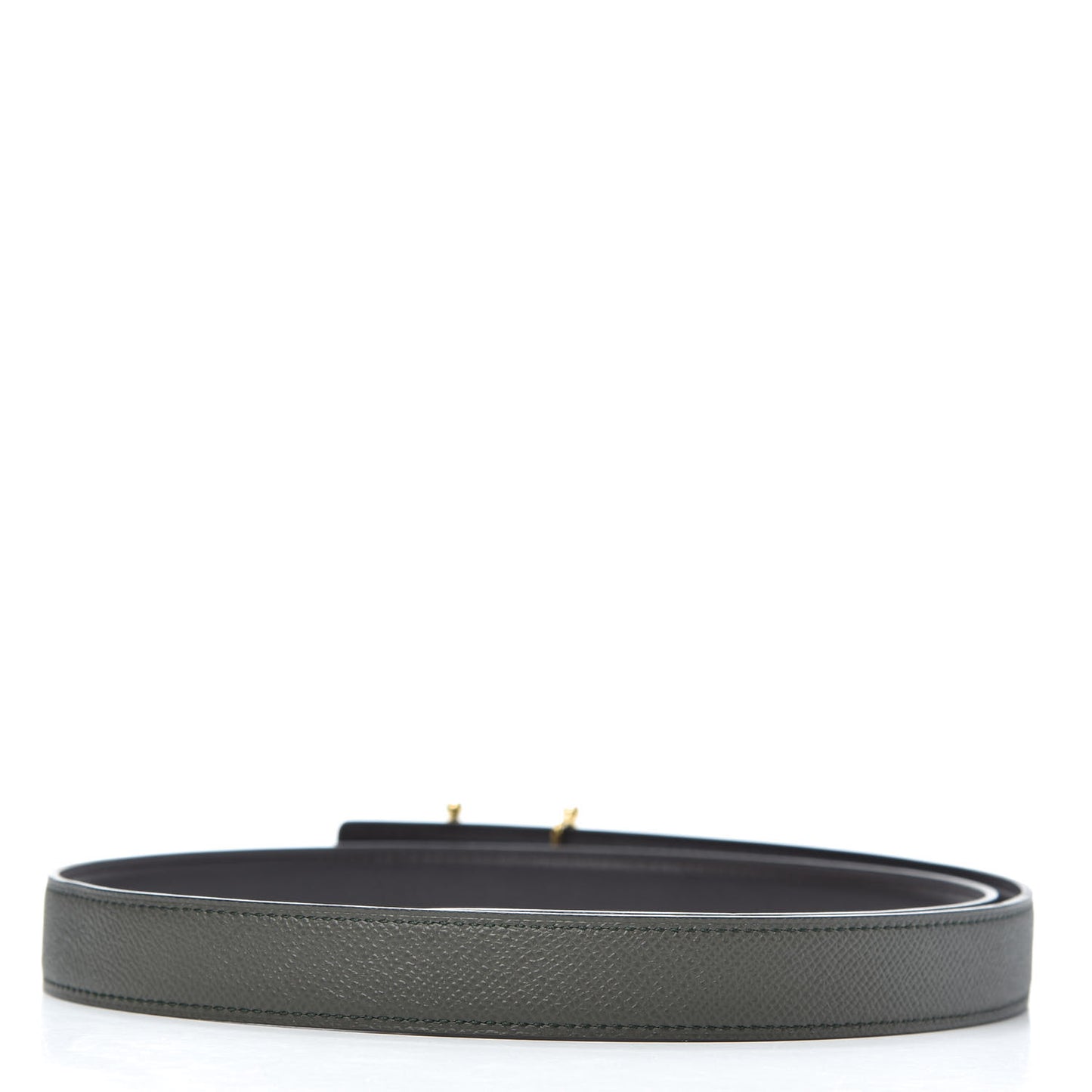 Epsom Swift 24mm Mors H Belt 90 Vert Olive Chocolate