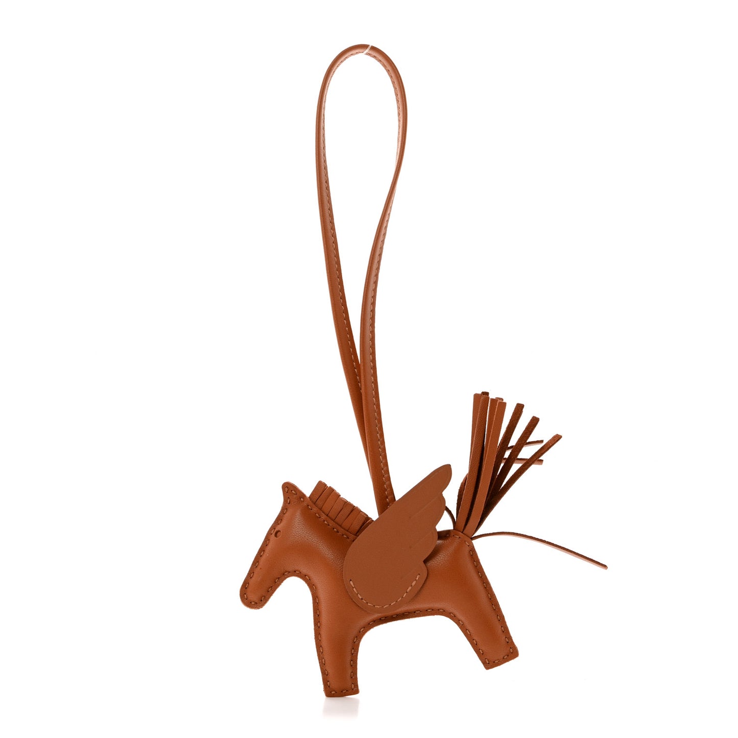 Milo Lambskin Swift Grigri Rodeo Pegase Horse Bag Charm PM Gold