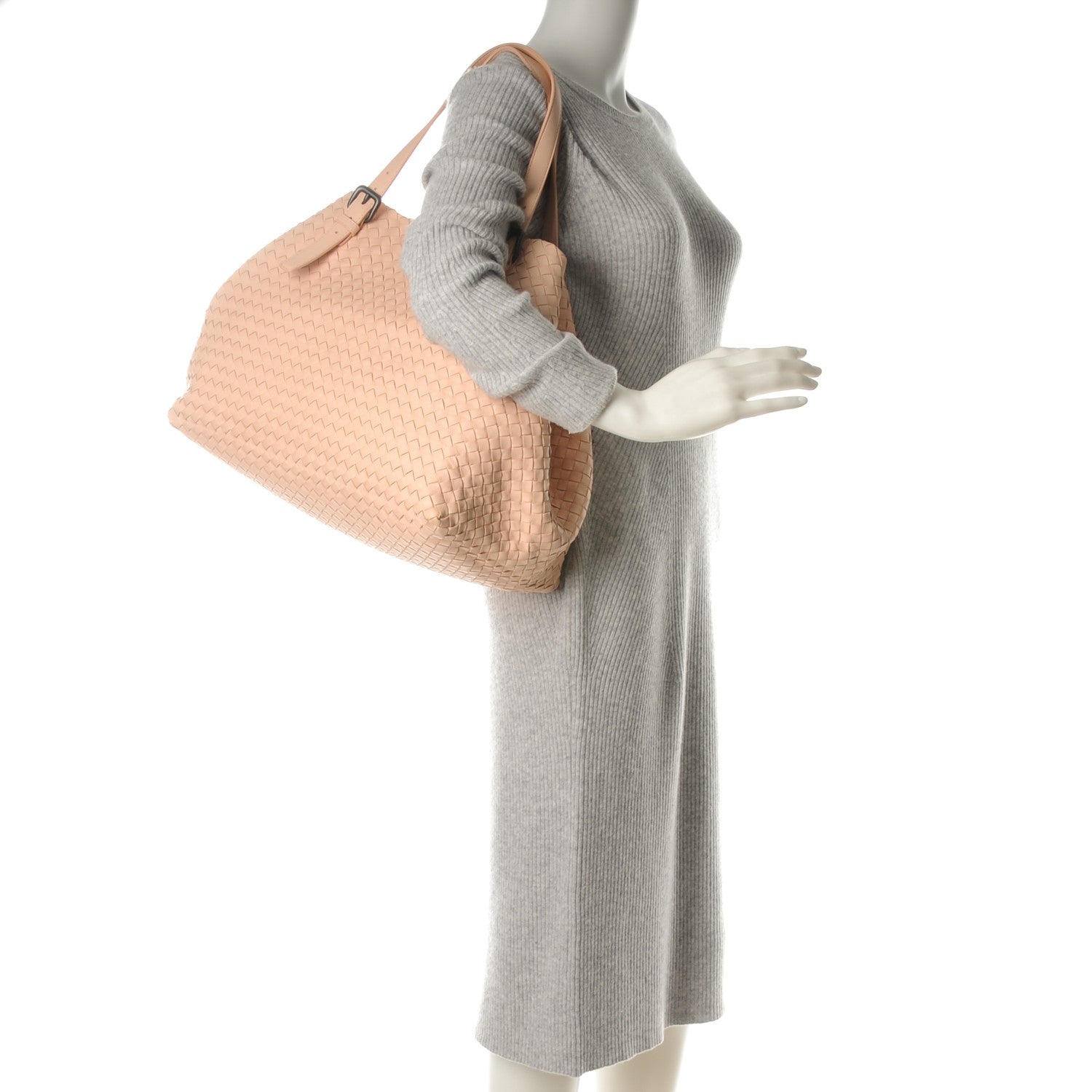 Bottega Veneta Nappa Intrecciato Seamless Large Tote Flamingo 2 of 8