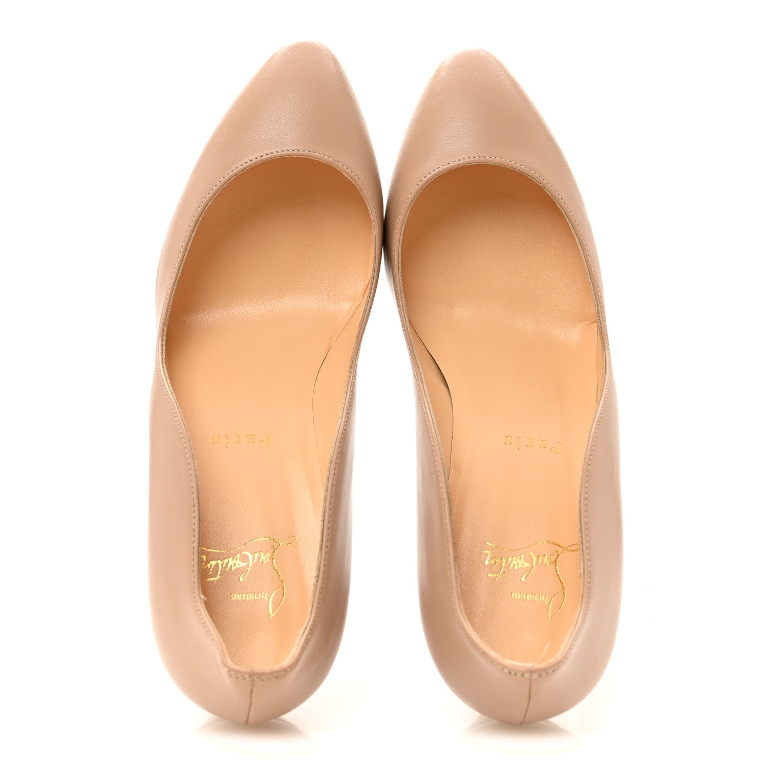 Christian Louboutin Nappa Agneska 85 Pumps 37.5 Nude 2 of 9