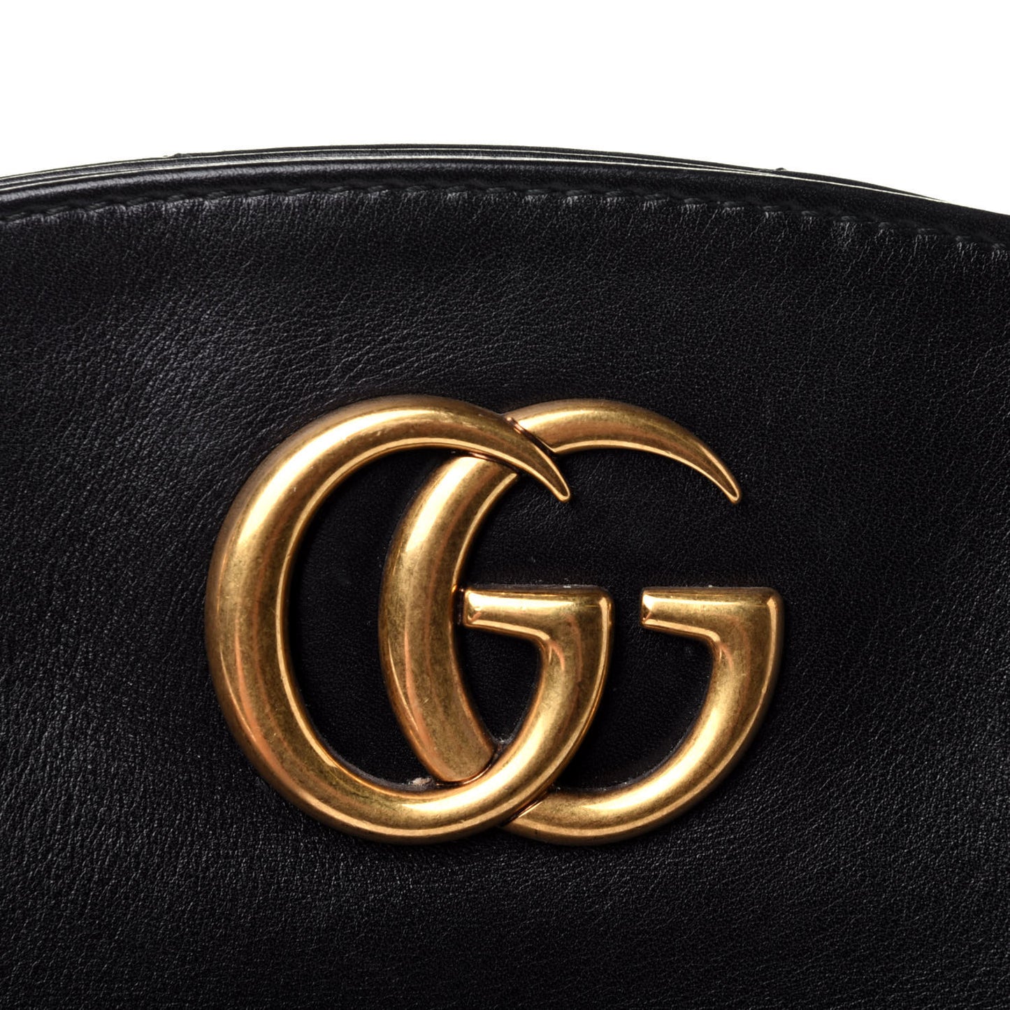 Calfskin Matelasse Medium GG Marmont Open Top Shoulder Bag Black