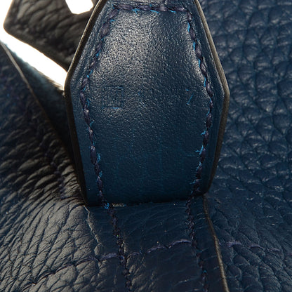 Hermes Taurillon Clemence Bolide 35 Bleu De Malte 18 of 19