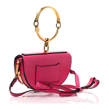 Chloe Calfskin Small Nile Bracelet Minaudiere Bag Fuchsia Rose 3 of 9