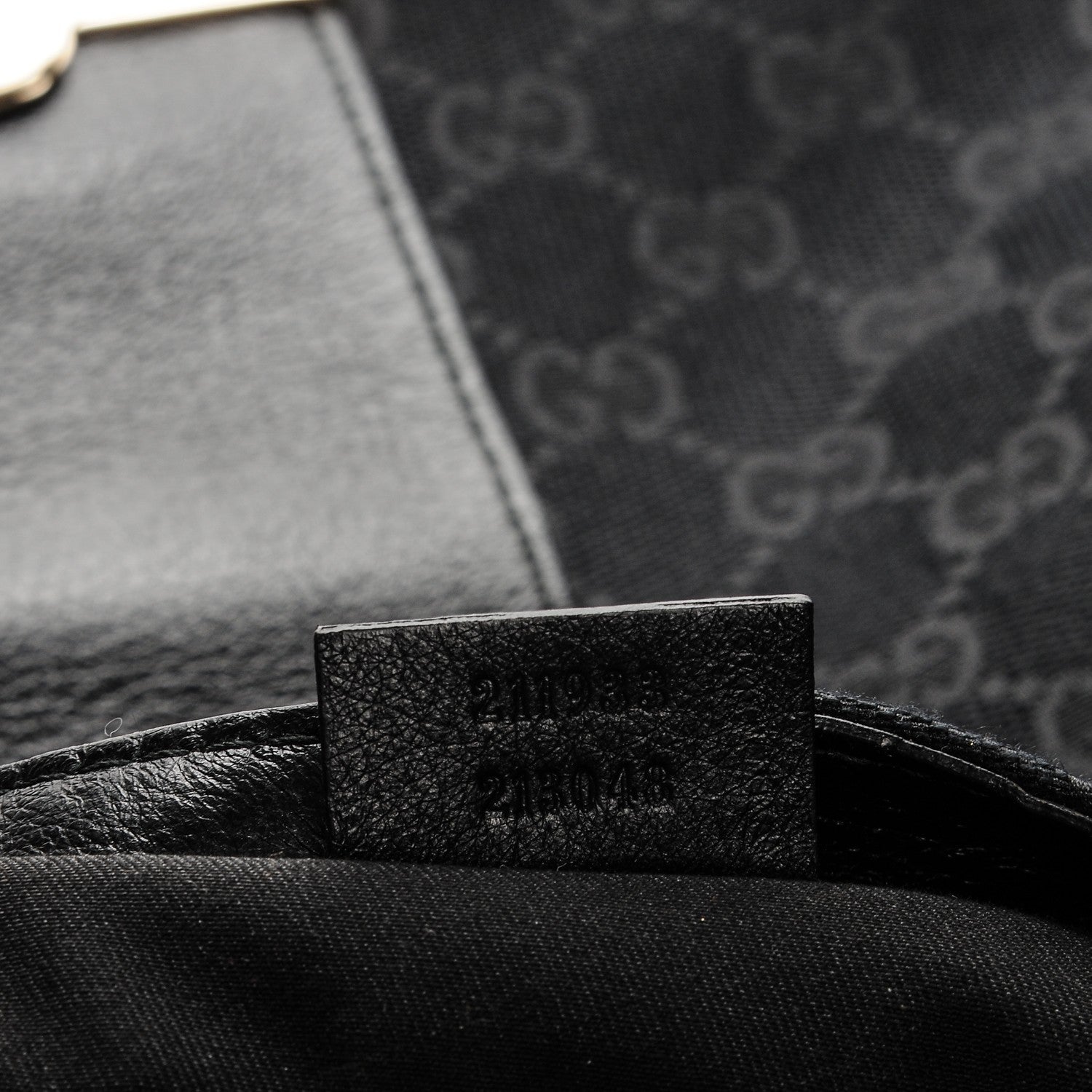 Gucci Monogram Large New Ladies Web Hobo Black 7 of 7