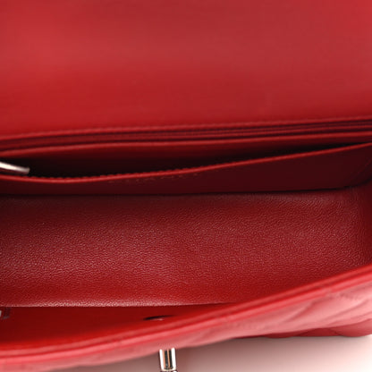 Chanel Lambskin Quilted Mini Rectangular Flap Red 6 of 11