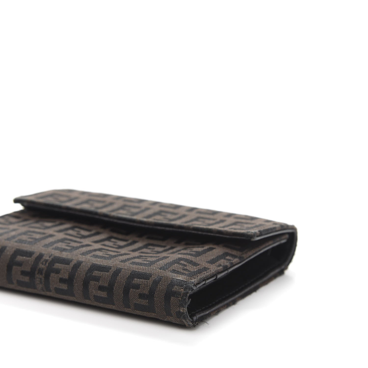 Fendi Zucchino Compact Wallet Brown 9 of 9