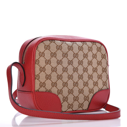 Gucci Monogram Mini Bree Messenger Bag Red 3 of 7