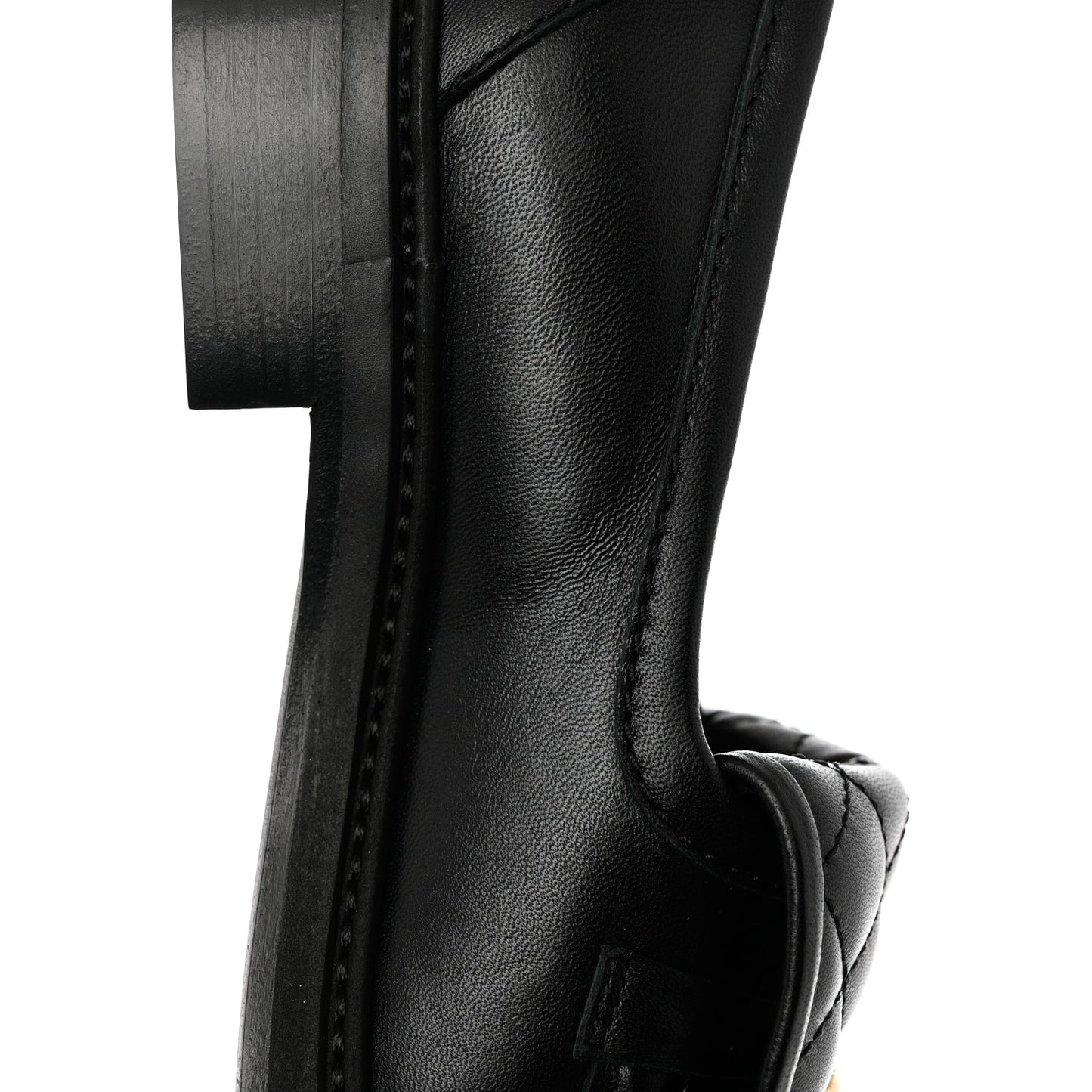 Lambskin Quilted CC Turnlock Loafers 37.5 Black