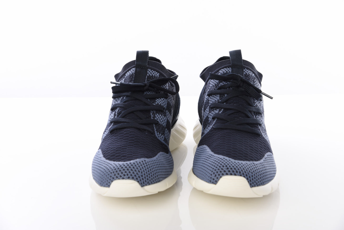 Knit Damier Fastlane Sneakers 8 Blue