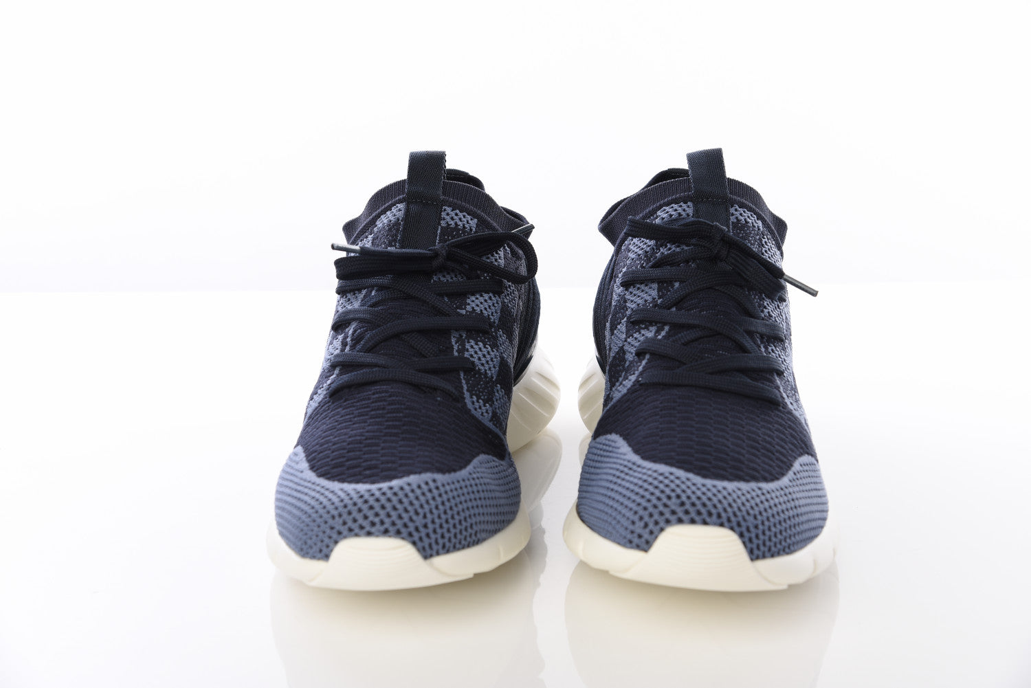 Louis Vuitton Knit Damier Fastlane Sneakers 8 Blue 9 of 30