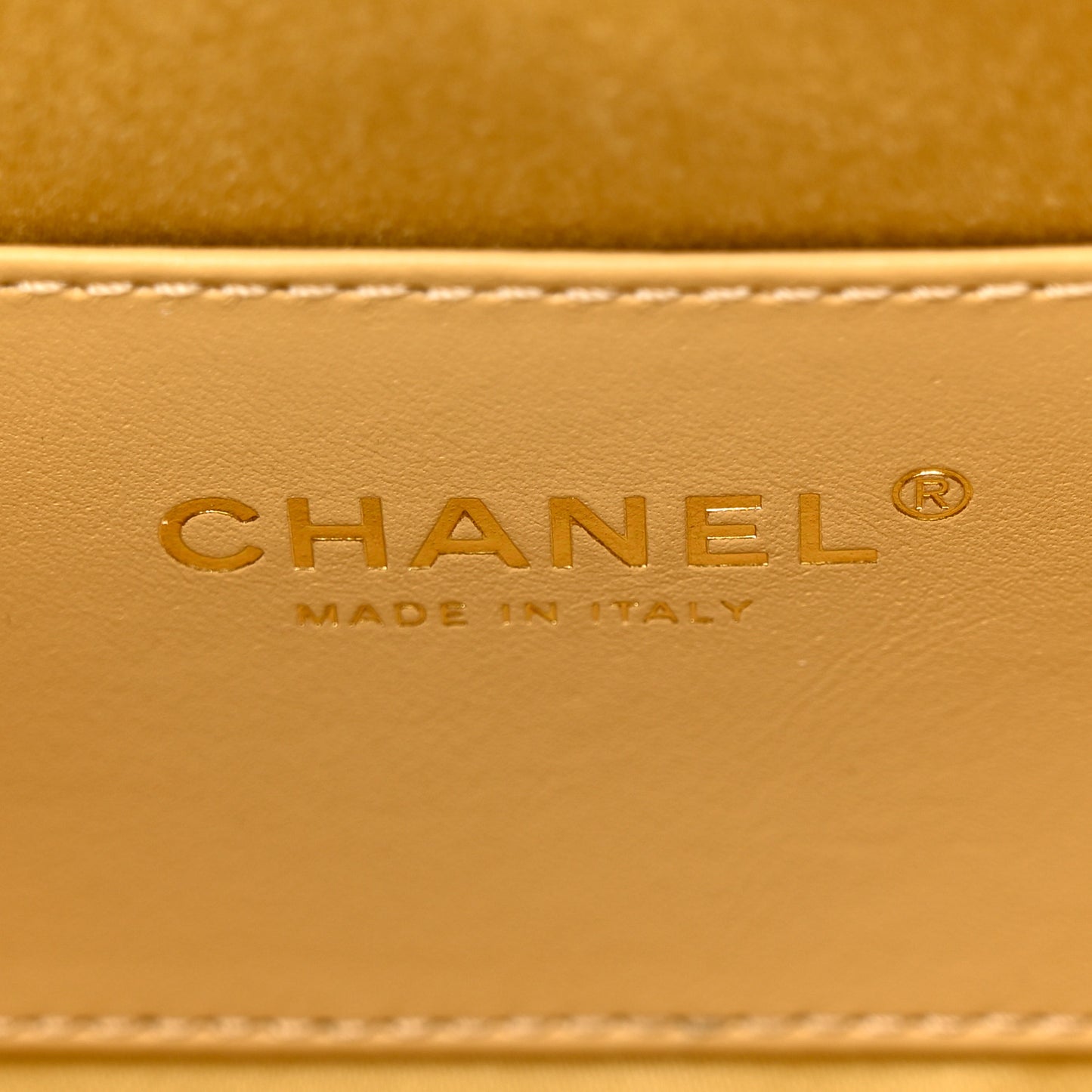Metallic Caviar Quilted Mini Chanel 25 Handbag Gold