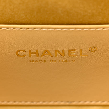 Chanel Metallic Caviar Quilted Mini Chanel 25 Handbag Gold 6 of 11