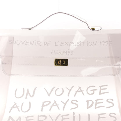 Hermes Vinyl Souvenir De L'Exposition Kelly Transparent 10 of 10
