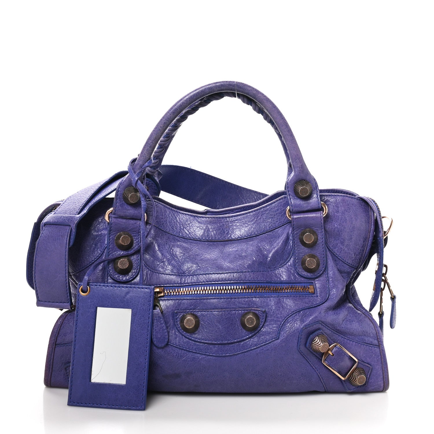 Balenciaga Agneau Giant 21 Rose Gold Hardware City Bleu Lavande 3 of 12