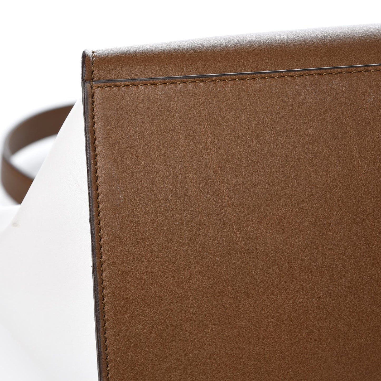 Calfskin Suede Medium Tri-Color Trapeze Bright Blue