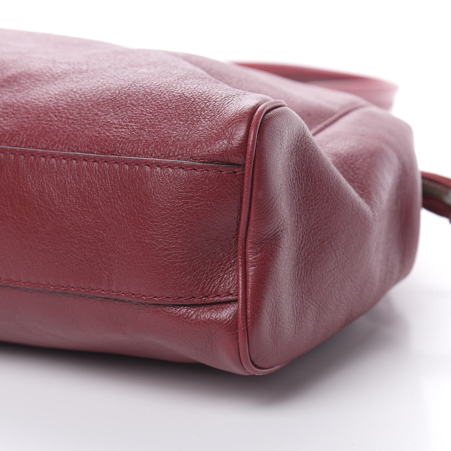 Calfskin Large Re(Belle) Top Handle Bag Red