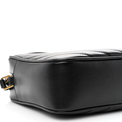 Saint Laurent Calfskin Matelasse Monogram Lou Camera Bag Black 9 of 11