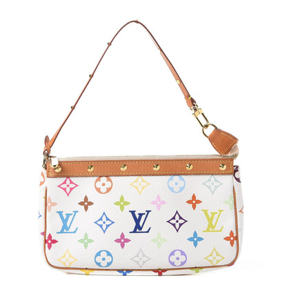 Louis Vuitton Monogram Multicolor Pochette Accessories White 1 of 9