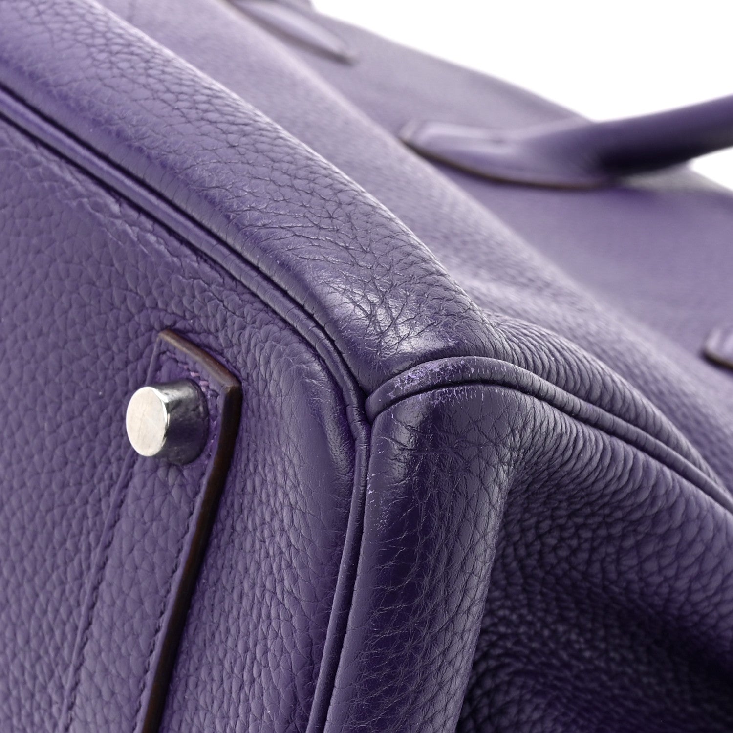 Hermes Taurillon Clemence Birkin 35 Iris 10 of 20