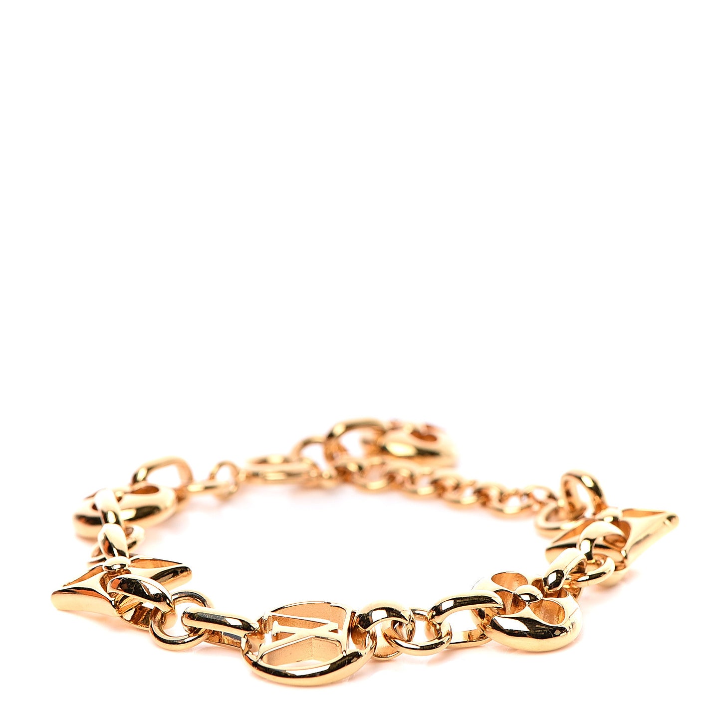 Metal Large Crazy In Lock Bracelet Gold
