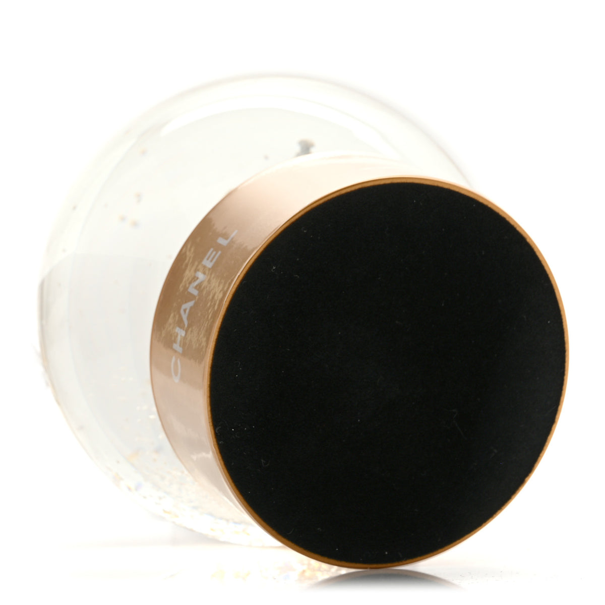 Chanel Glass CC Shopping Bag Snow Globe Gold 5 of 7