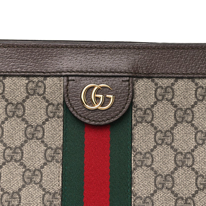 Gucci GG Supreme Monogram Web Medium Ophidia Chain Shoulder Bag Brown 5 of 15