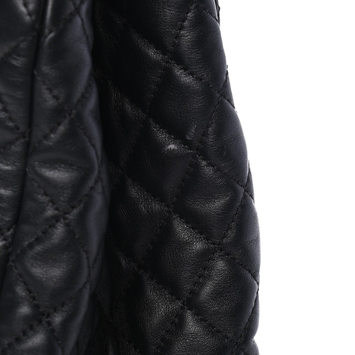 Chanel Lambskin Quilted CC Shopping Tote Black Rose Clair 11 of 11