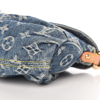 Louis Vuitton Monogram Denim Mini Pleaty Blue 9 of 9