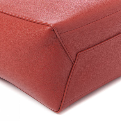 Celine Soft Grained Calfskin Sangle Bucket Bag Red 5 of 8